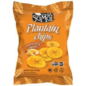 Plantain Chips Samai Naturally Sweet 75 g Natürlich süße Kochbananenchips